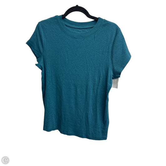 Top Short Sleeve Basic By A New Day In Teal, Size: L