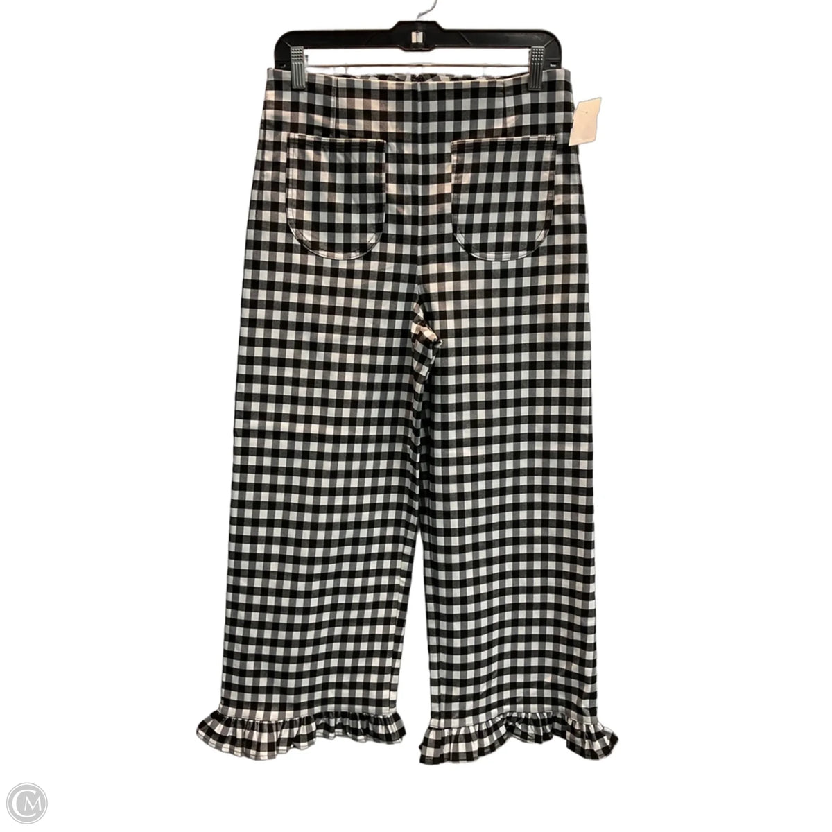 Pants Cropped By Eesome In Checkered Pattern, Size: L