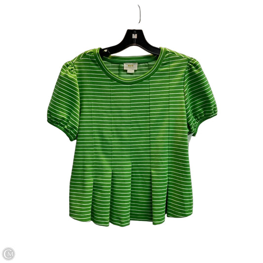 Top Short Sleeve By Maeve In Green, Size: M
