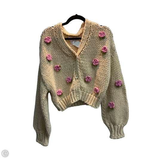 Cardigan By Eesome In Floral Print, Size: M