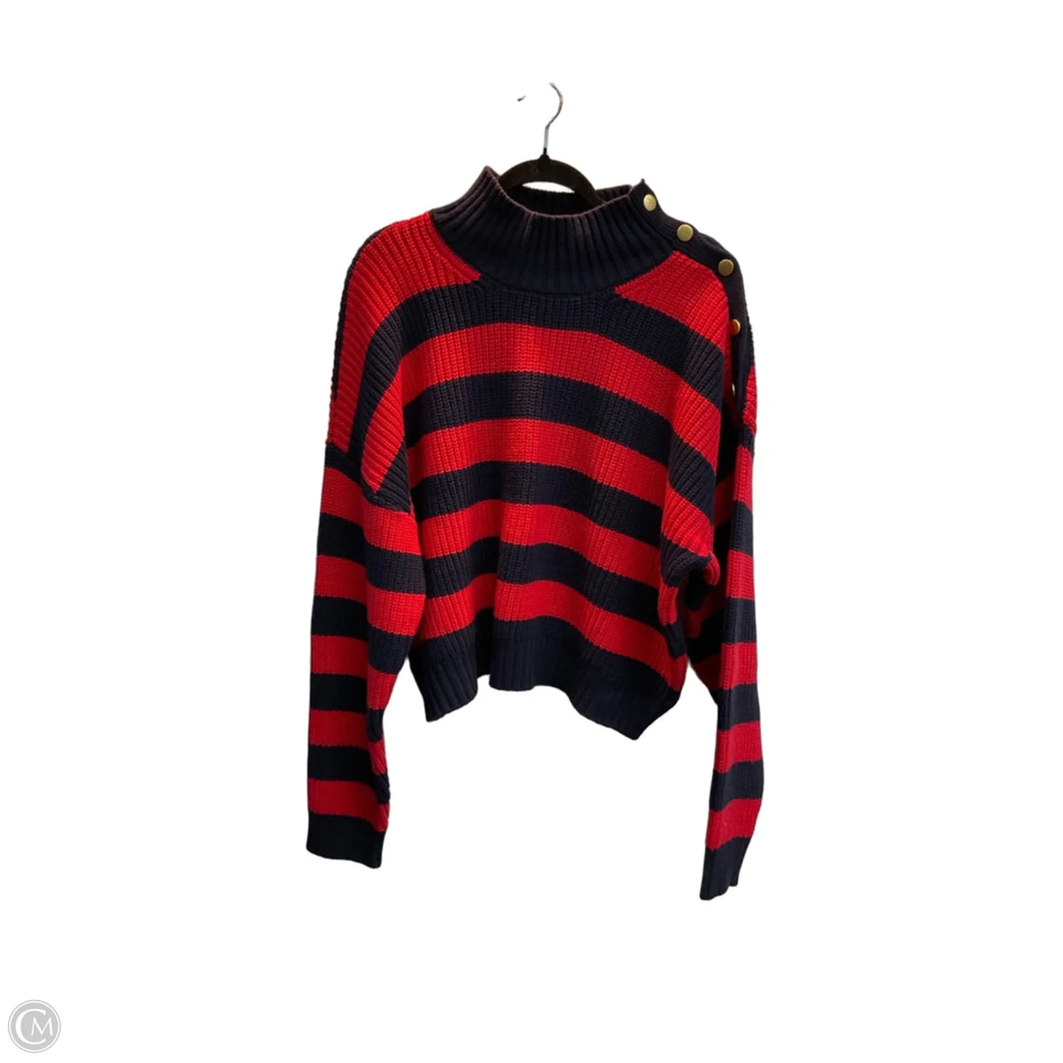 Sweater By Free Assembly In Striped Pattern, Size: Xl