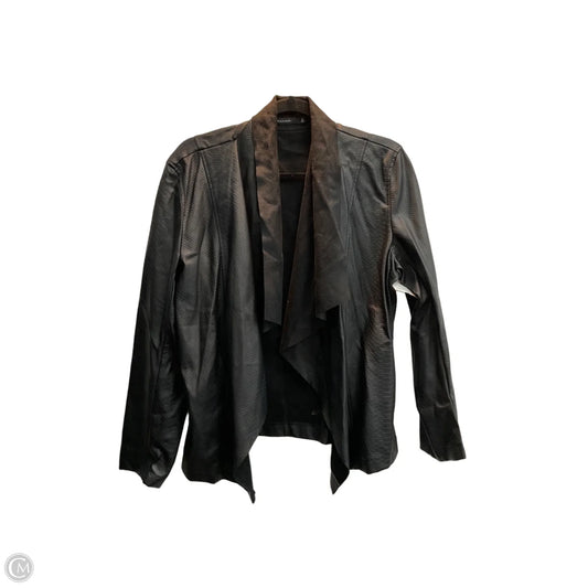 Jacket Moto By Tahari In Black, Size: M
