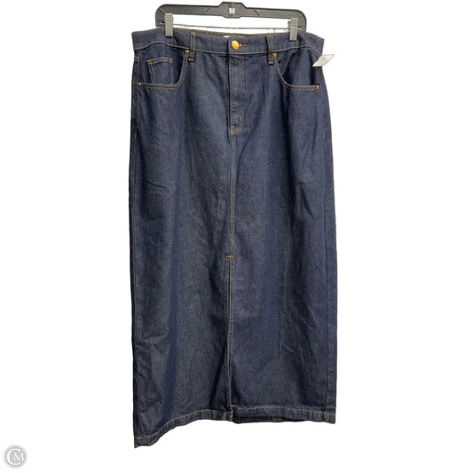 Skirt Maxi By Lane Bryant In Blue, Size: 14