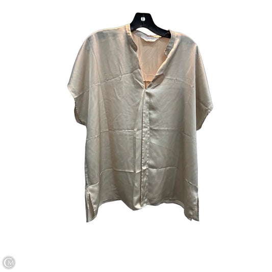 Blouse Short Sleeve By Primark In Beige, Size: L