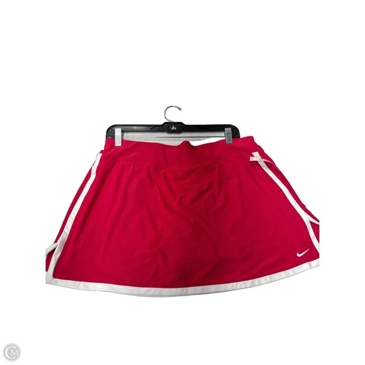 Athletic Skort By Nike Apparel In Pink, Size: Xl