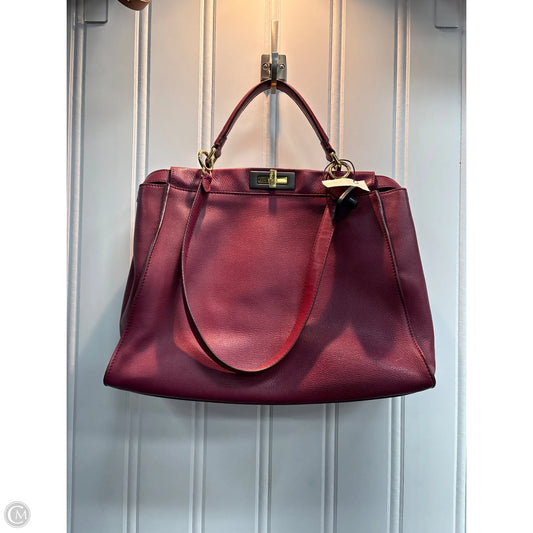 Handbag Luxury Designer By Fendi, Size: Large