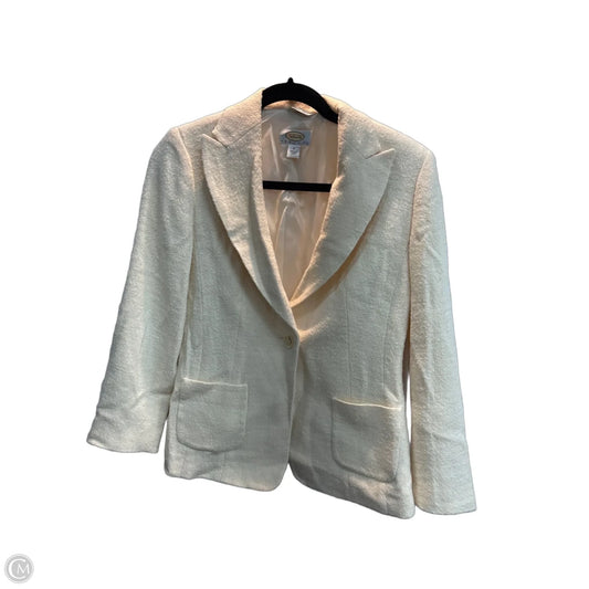 Blazer By Talbots In Cream, Size: Xs