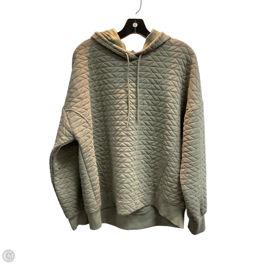 Athletic Sweatshirt Hoodie By Rbx In Green, Size: L