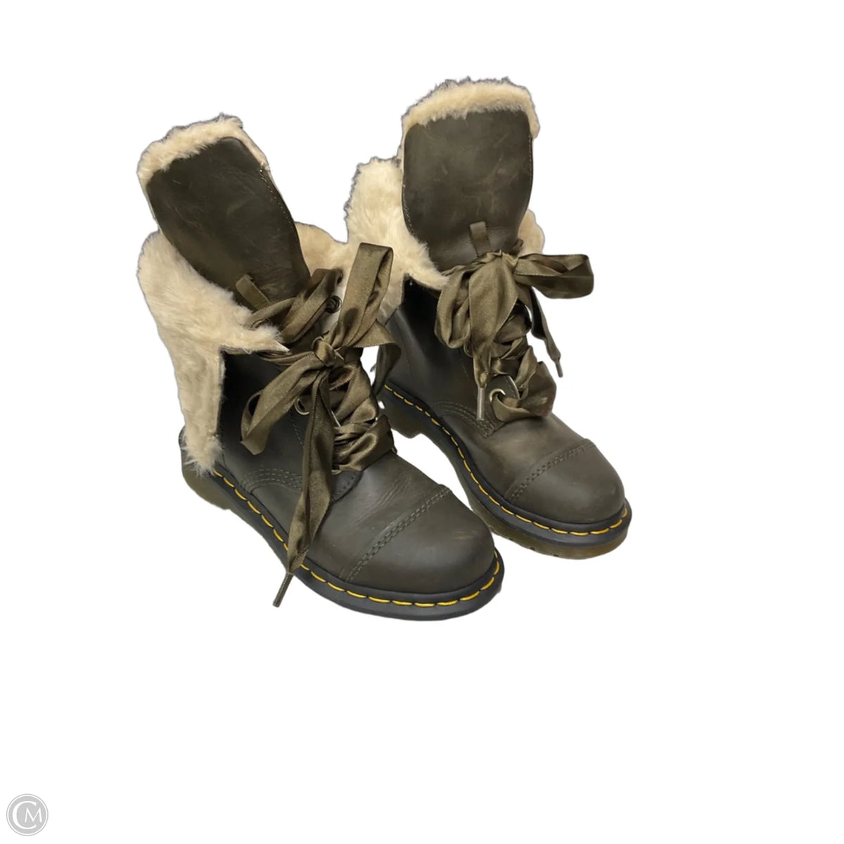 Boots Designer By Dr Martens In Green, Size: 6