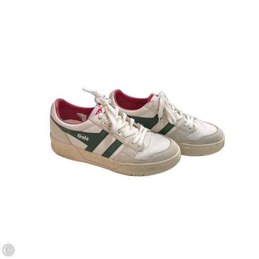Shoes Sneakers By Gola In Green & White, Size: 7.5