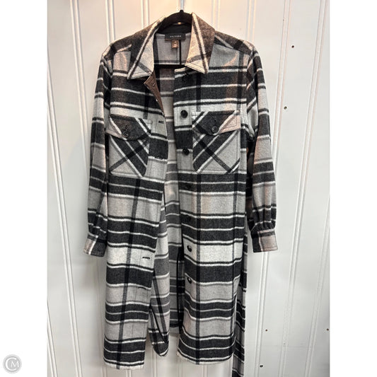 Jacket Fleece By Halogen In Black & White, Size: Xs