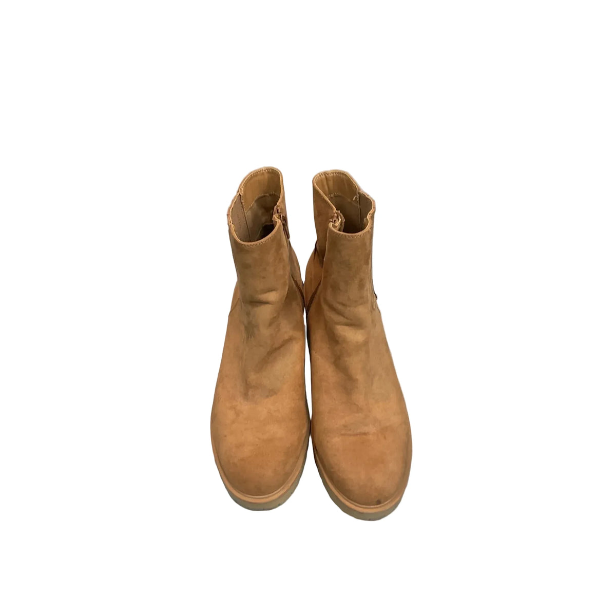 Boots Ankle Heels By Universal Thread In Tan, Size: 11