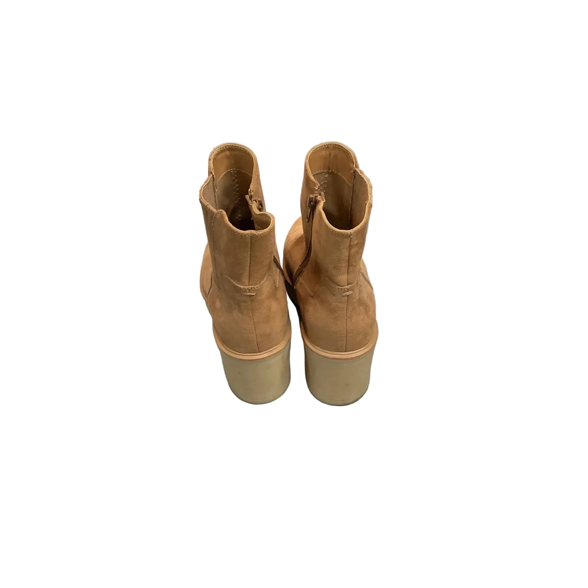 Boots Ankle Heels By Universal Thread In Tan, Size: 11