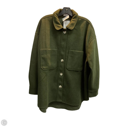 Jacket Fleece By Clothes Mentor In Green, Size: Xl