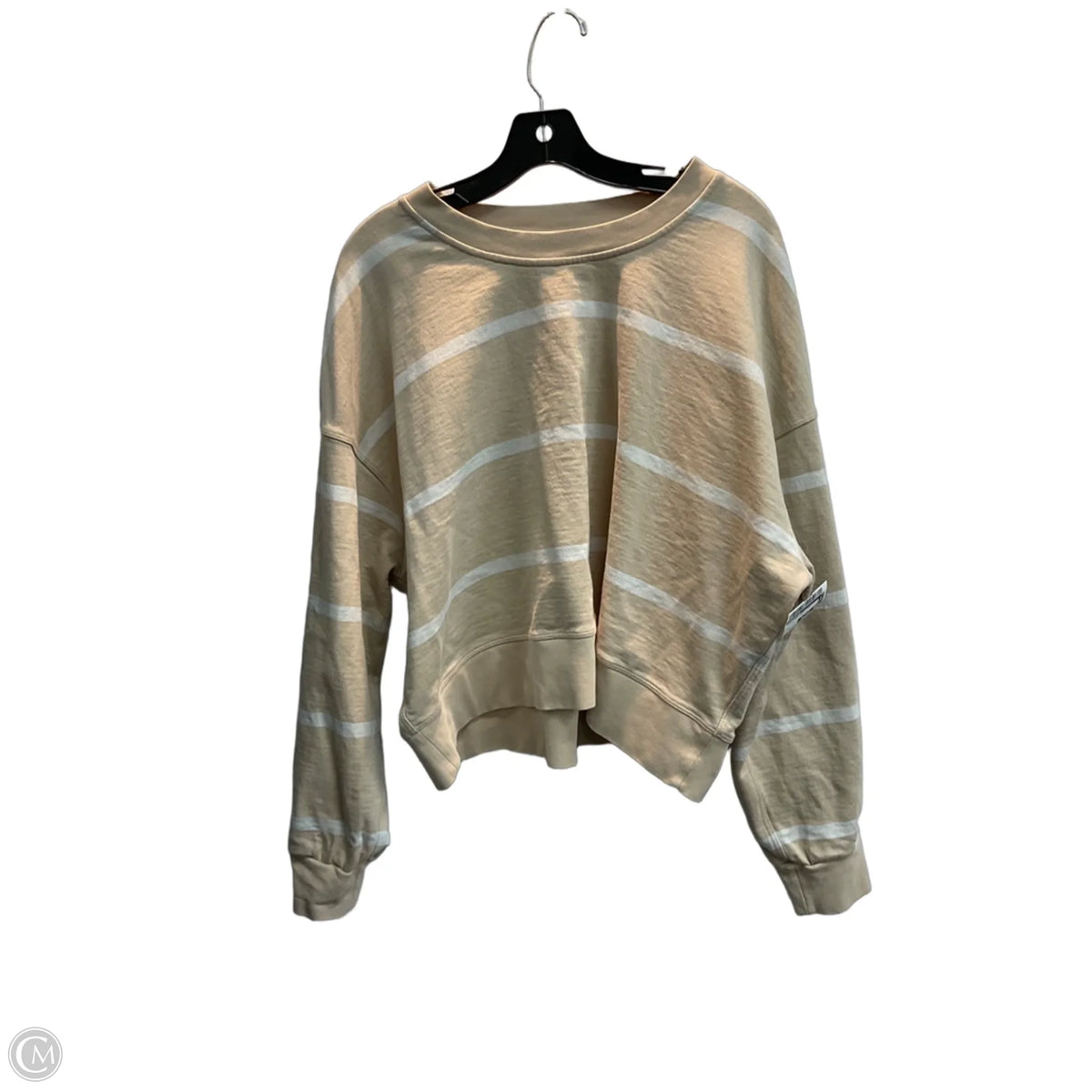 Sweatshirt Crewneck By Lululemon In Striped Pattern, Size: L