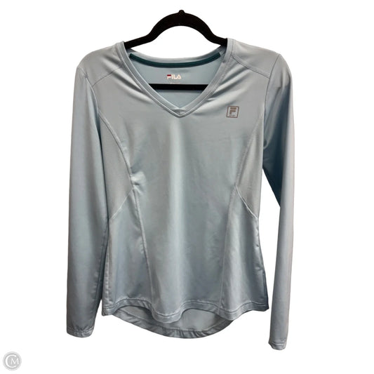 Athletic Top Long Sleeve Crewneck By Fila In Blue, Size: S