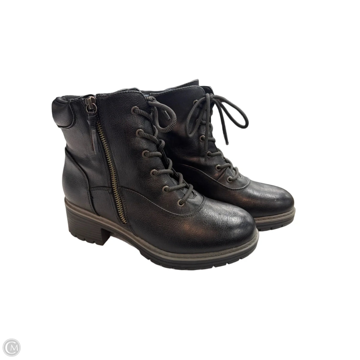 Boots Combat By Bare Traps In Black, Size: 8