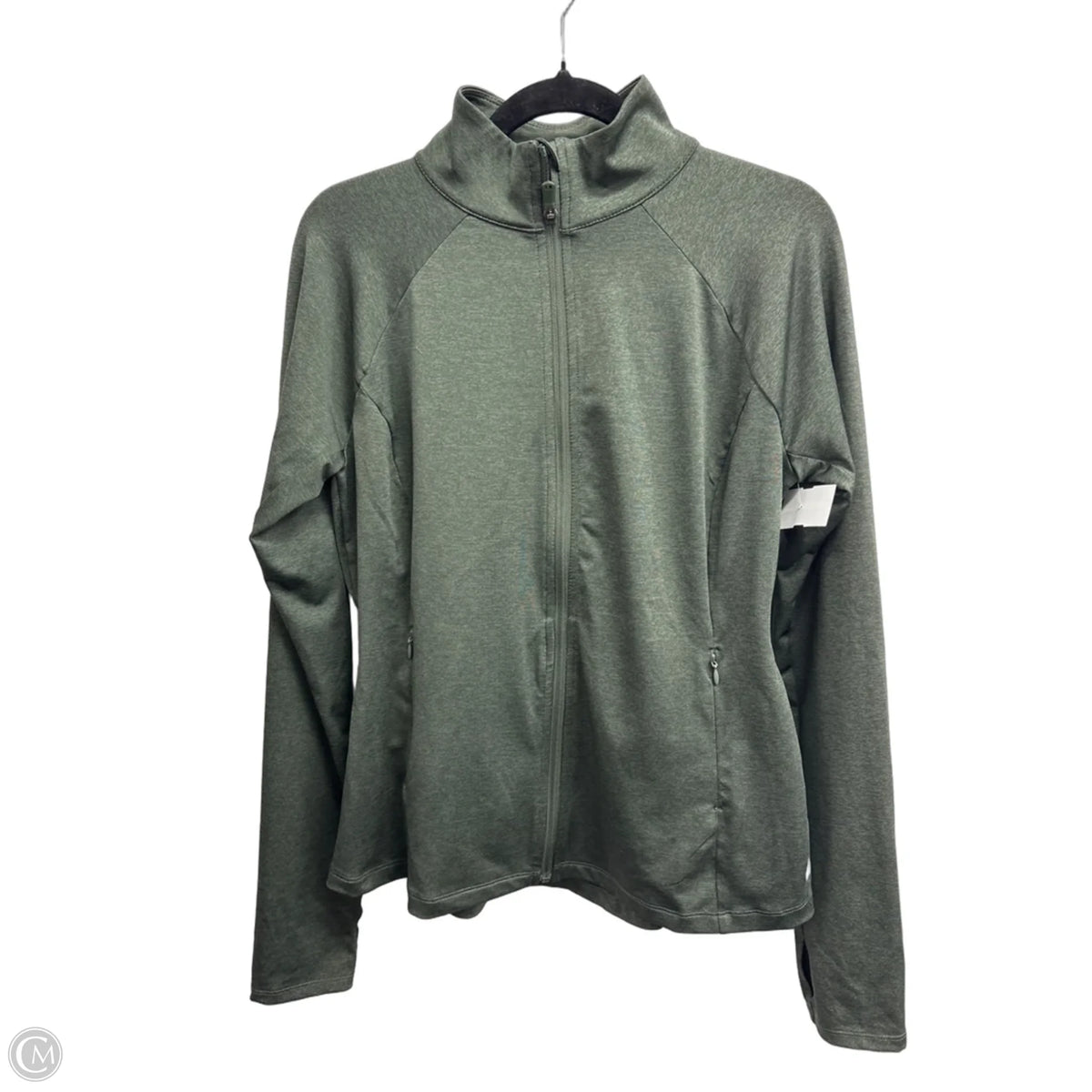 Athletic Jacket By Tek Gear In Green, Size: M