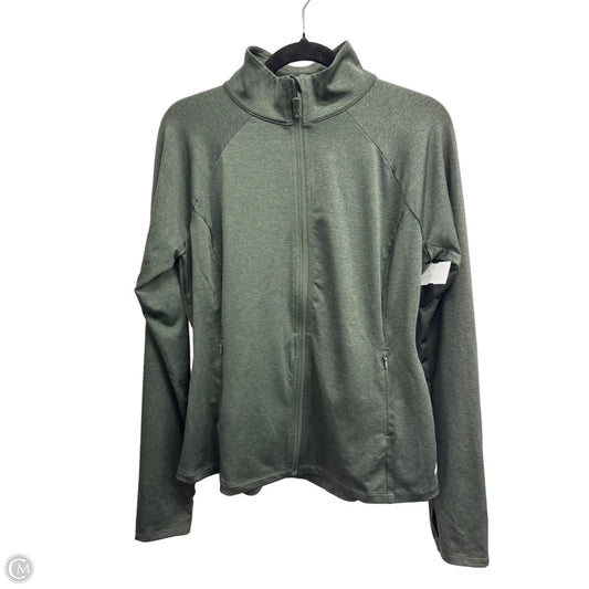 Athletic Jacket By Tek Gear In Green, Size: M