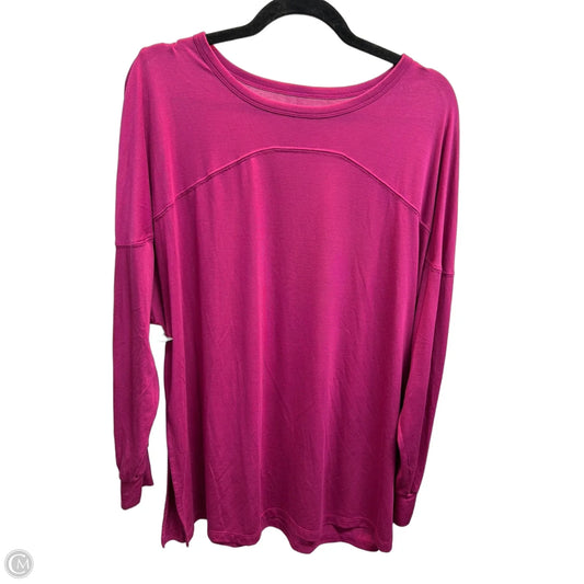 Athletic Top Long Sleeve Crewneck By Old Navy In Pink, Size: L