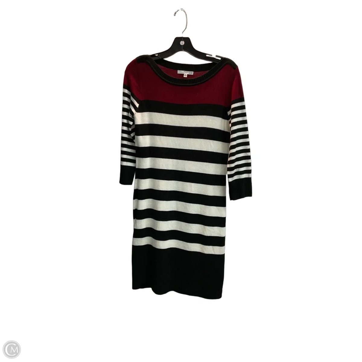 Dress Sweater By Studio 1 In Striped Pattern, Size: S