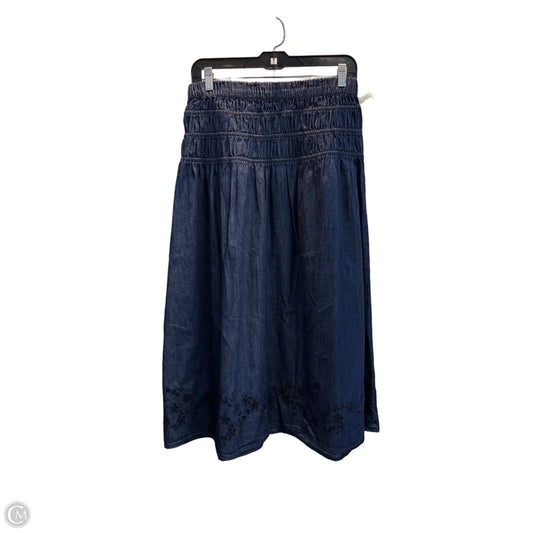 Skirt Maxi By Free Assembly In Blue Denim, Size: 0