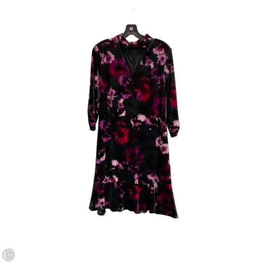 Dress Party Midi By Roz And Ali In Floral Print, Size: M