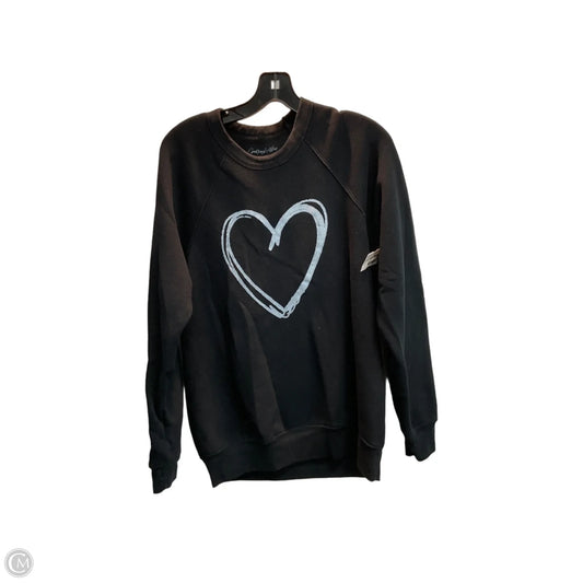 Sweatshirt Crewneck By Clothes Mentor In Black, Size: M