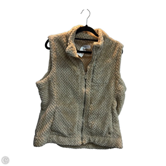 Vest Faux Fur & Sherpa By Calvin Klein In Beige, Size: Xl