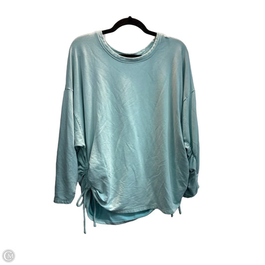 Sweatshirt Crewneck By Athleta In Blue, Size: 1x