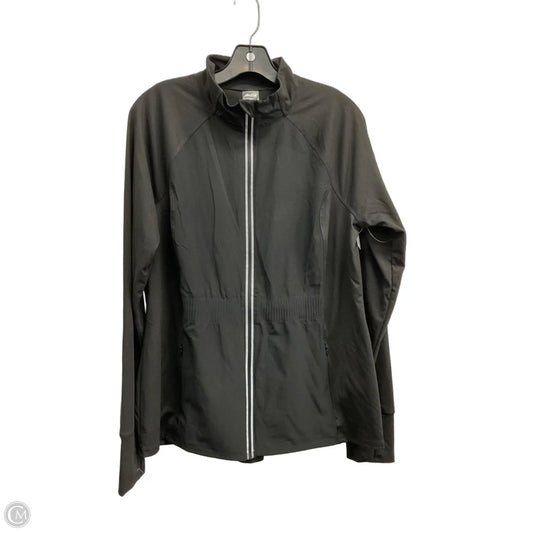 Athletic Jacket By Avia In Black, Size: L