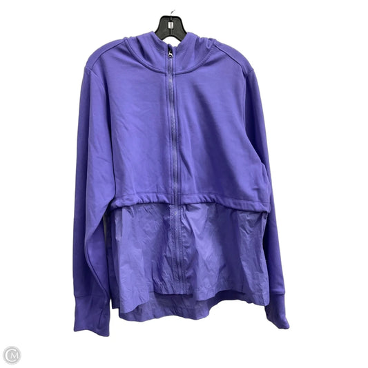 Athletic Jacket By Athletic Works In Purple, Size: Xxl