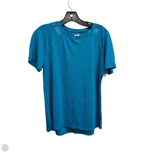 Athletic Top Short Sleeve By Avia In Blue, Size: S