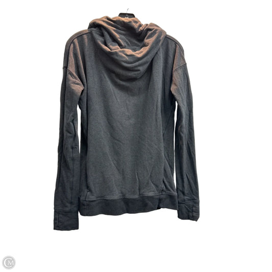 Athletic Sweatshirt Hoodie By Lululemon In Grey, Size: S