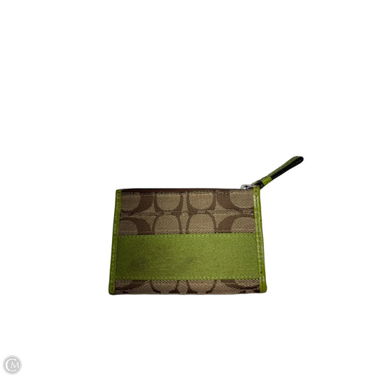 Coin Purse Designer By Coach, Size: Small