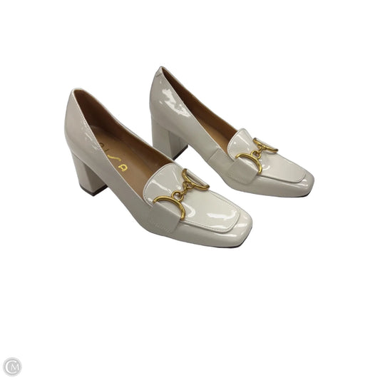 Shoes Heels Block By Unisa In Cream, Size: 8.5