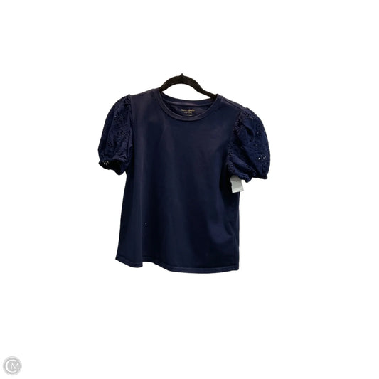 Top Short Sleeve Designer By Kate Spade In Navy, Size: L