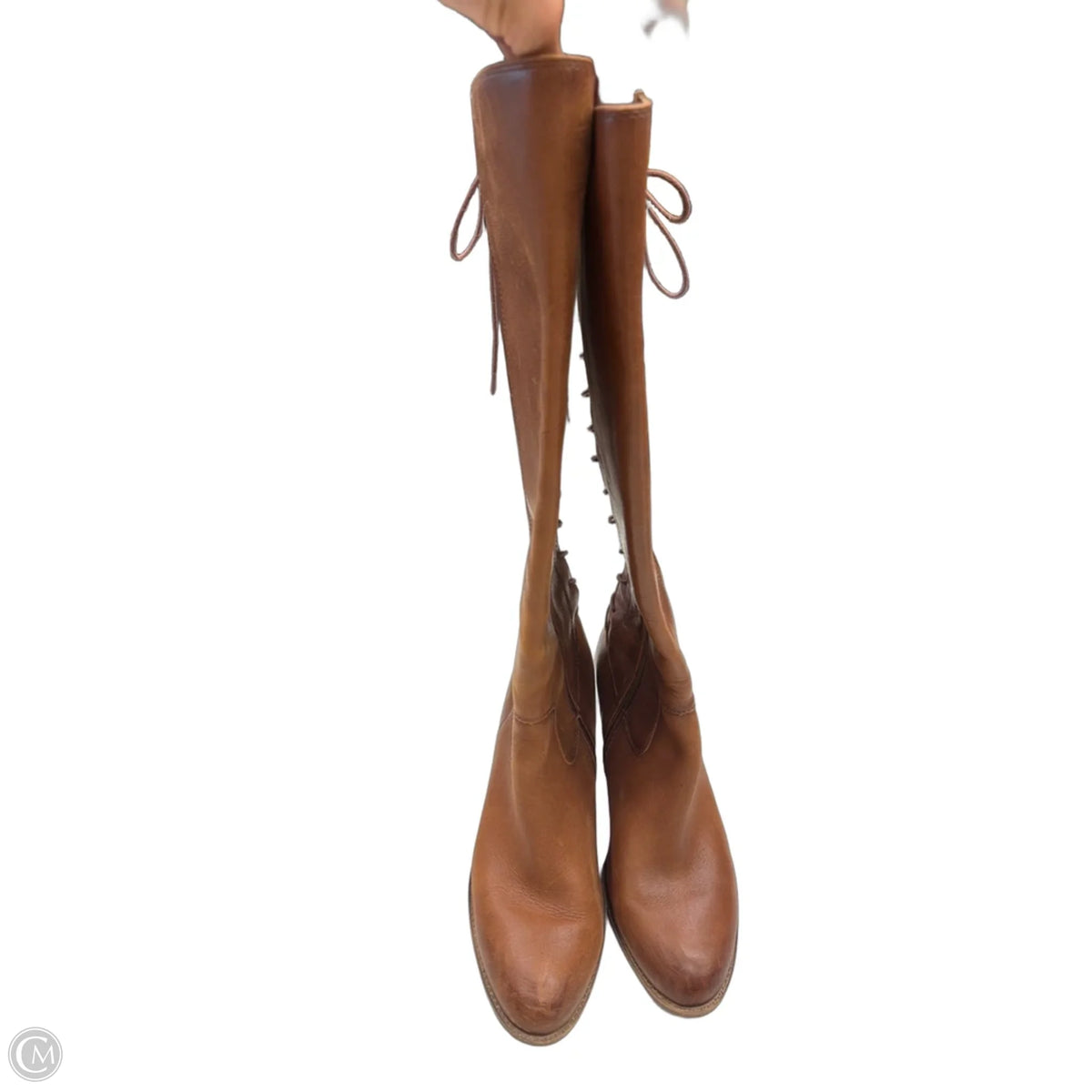 Boots Knee Heels By Sofft In Brown, Size: 9