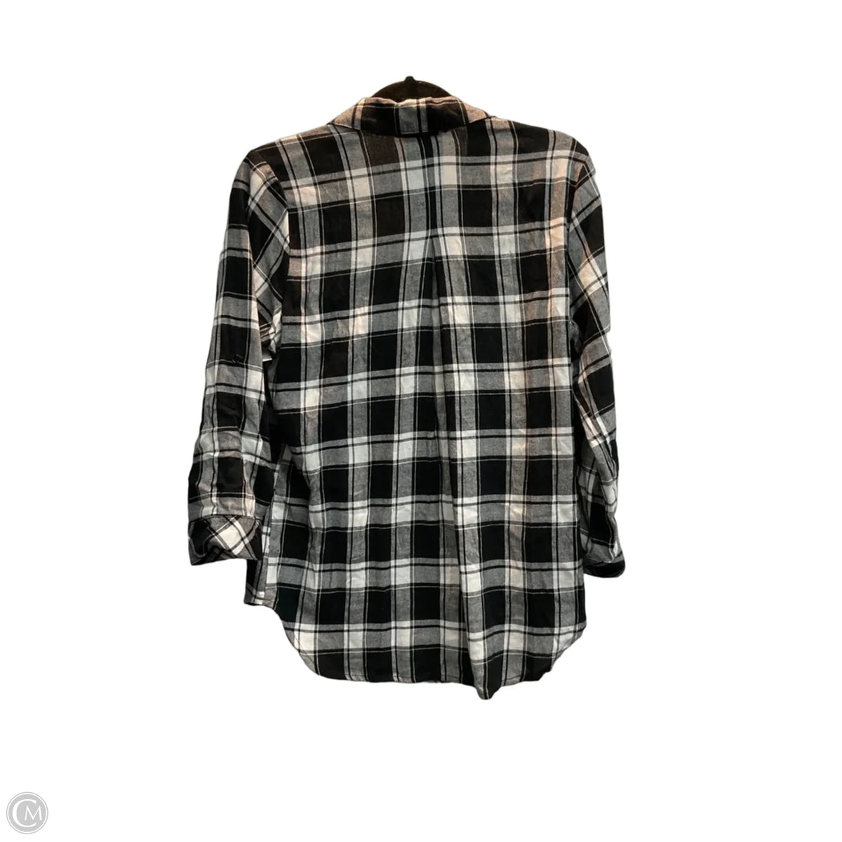 Top Long Sleeve By Hester & Orchard In Checkered Pattern, Size: S