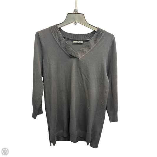 Top Long Sleeve By Cable And Gauge In Black, Size: M