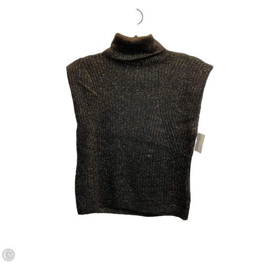 Vest Sweater By Nation In Black & Gold, Size: S