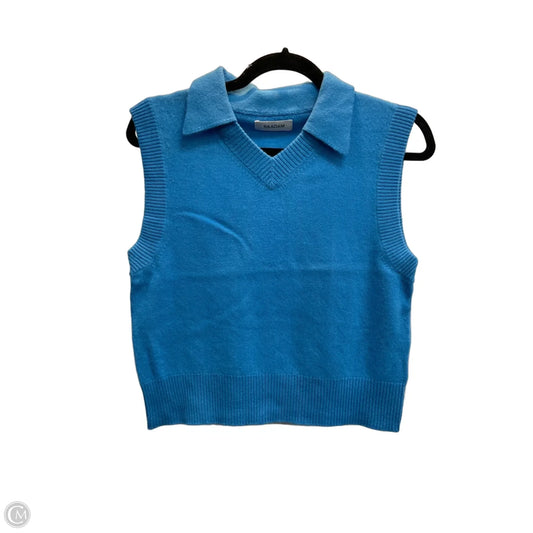 Vest Sweater Cashmere By Naadam In Blue, Size: L