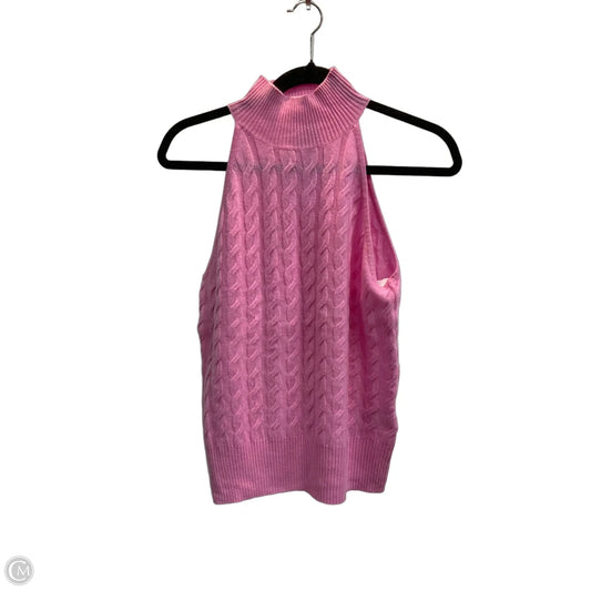 Vest Sweater By Allude In Pink, Size: M