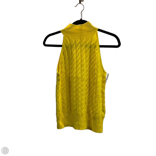 Vest Sweater By Allude In Yellow, Size: S