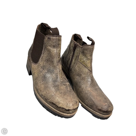 Boots Ankle Heels By Diba In Bronze, Size: 11