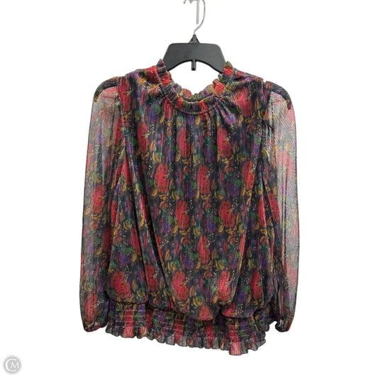 Blouse Long Sleeve By Clothes Mentor In Floral Print, Size: 1x