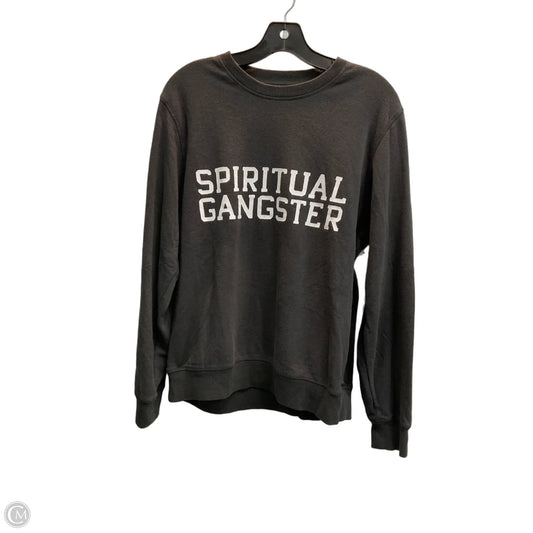 Sweatshirt Crewneck By Spiritual Gangster In Grey, Size: M