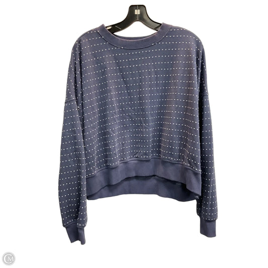 Sweatshirt Crewneck By Aerie In Blue, Size: M