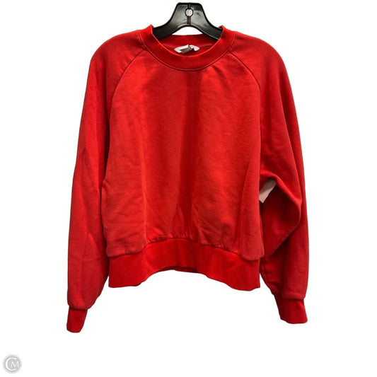 Athletic Sweatshirt Crewneck By Athleta In Red, Size: M