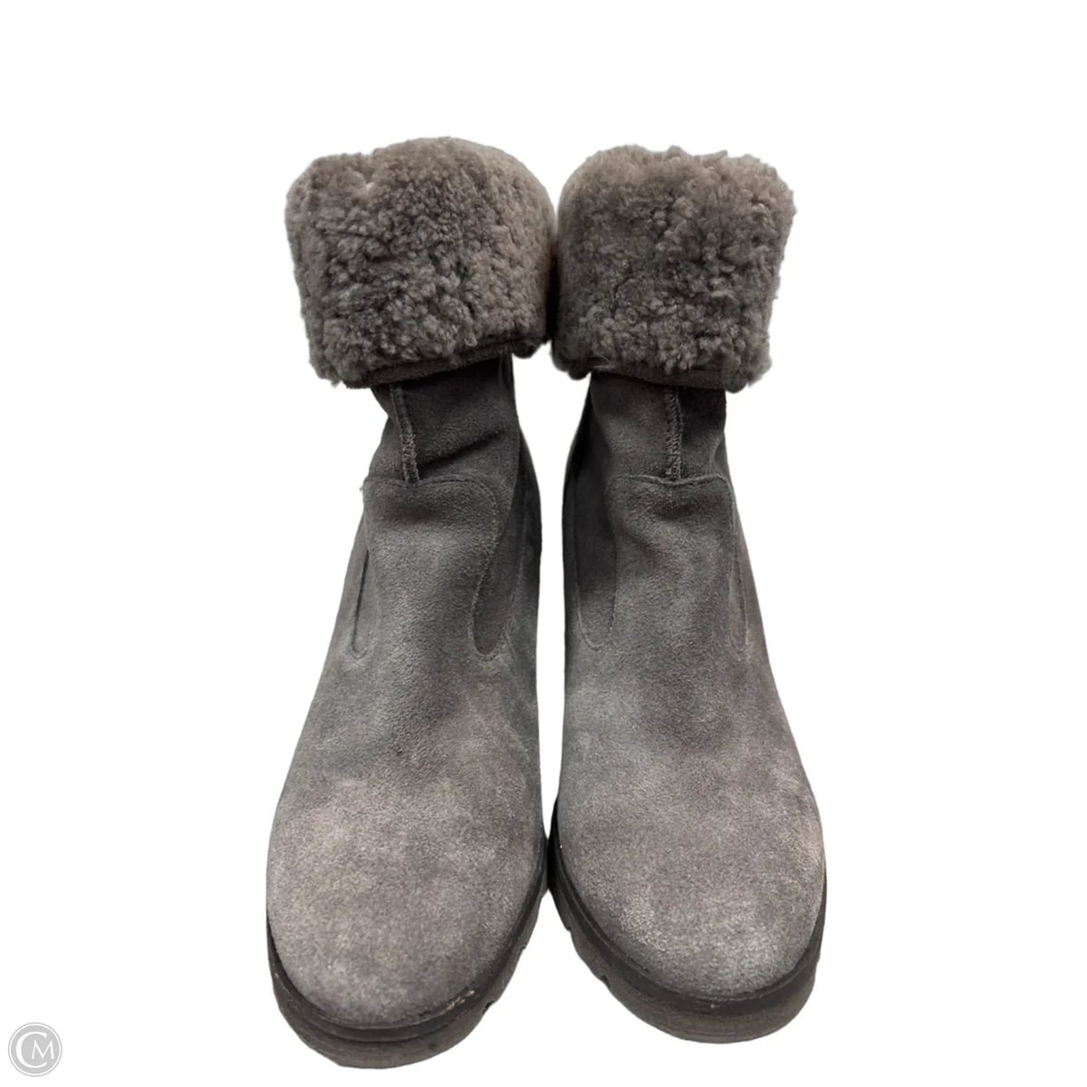 Boots Designer By Ugg In Grey, Size: 8